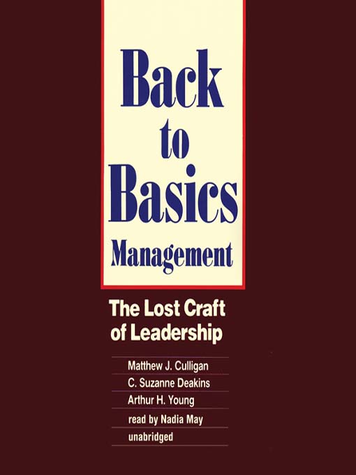 Title details for Back to Basics Management by Matthew J. Culligan - Available